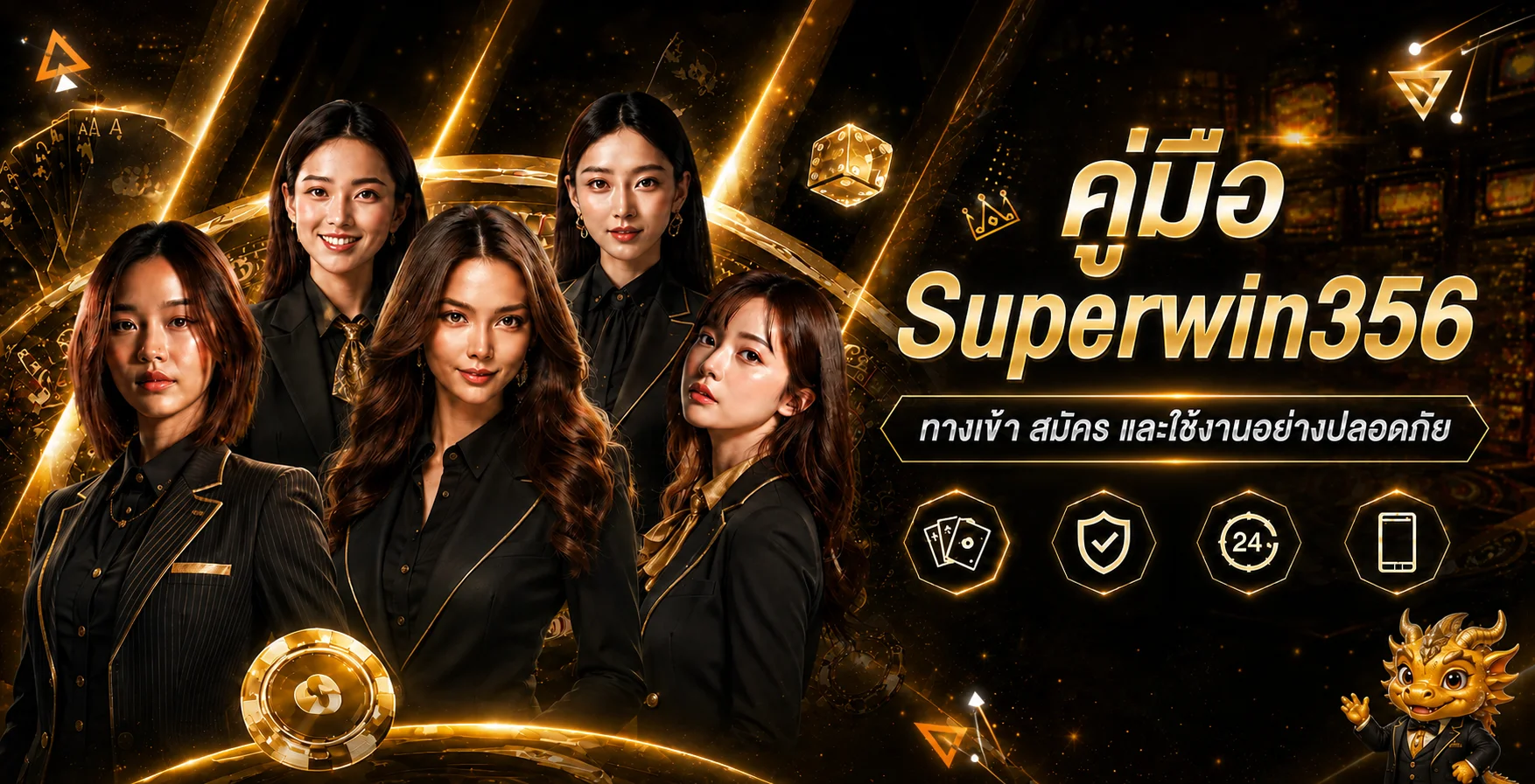 Superwin356 คู่มือตรวจทางเข้า สมัครและตั้งงบ