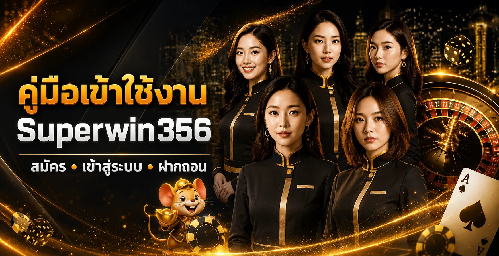Superwin356 คู่มือสมัคร เข้าสู่ระบบ และฝากถอน